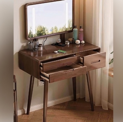 Dressing Table with LED Mirror & Stool / DT053