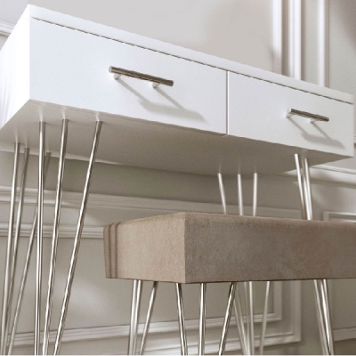Dressing Table with LED Mirror & Stool / DT050
