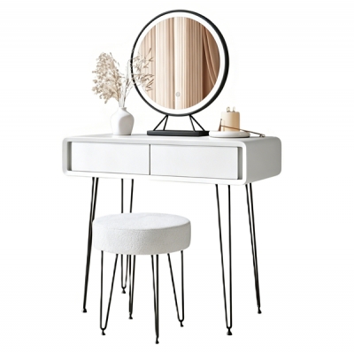 Dressing Table with LED Mirror & Stool / DT057