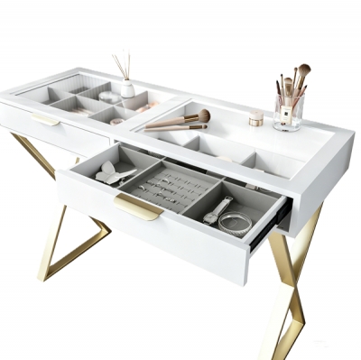 Dressing Table with LED mirror & stool / DT059