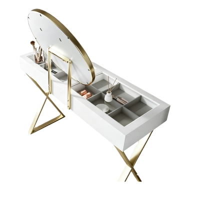 Dressing Table with LED mirror & stool / DT059