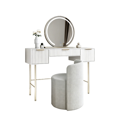 Dressing Table with LED Mirror & Stool / DT060