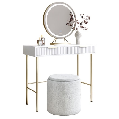 Dressing Table with LED mirror & storage stool / DT063