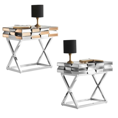 Mirrored Side Table / FUR003
