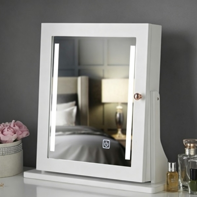 Dressing Table with LED Mirror & Stool / DT030