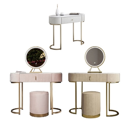 Dressing Table with LED Mirror & Stool / DT045