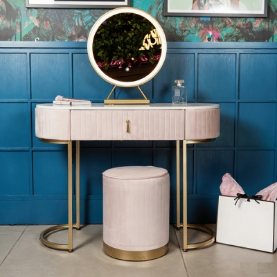 Dressing Table with LED Mirror & Stool / DT045