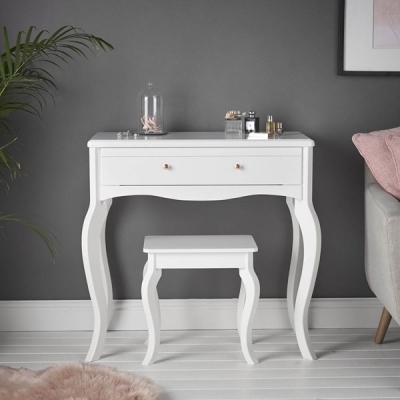 Dressing Table with LED Mirror & Stool / DT030