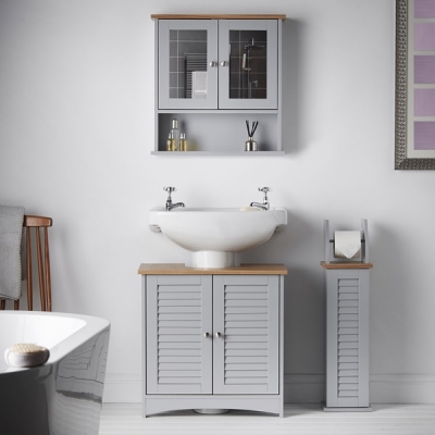 3-piece grey bathroom set / BC432
